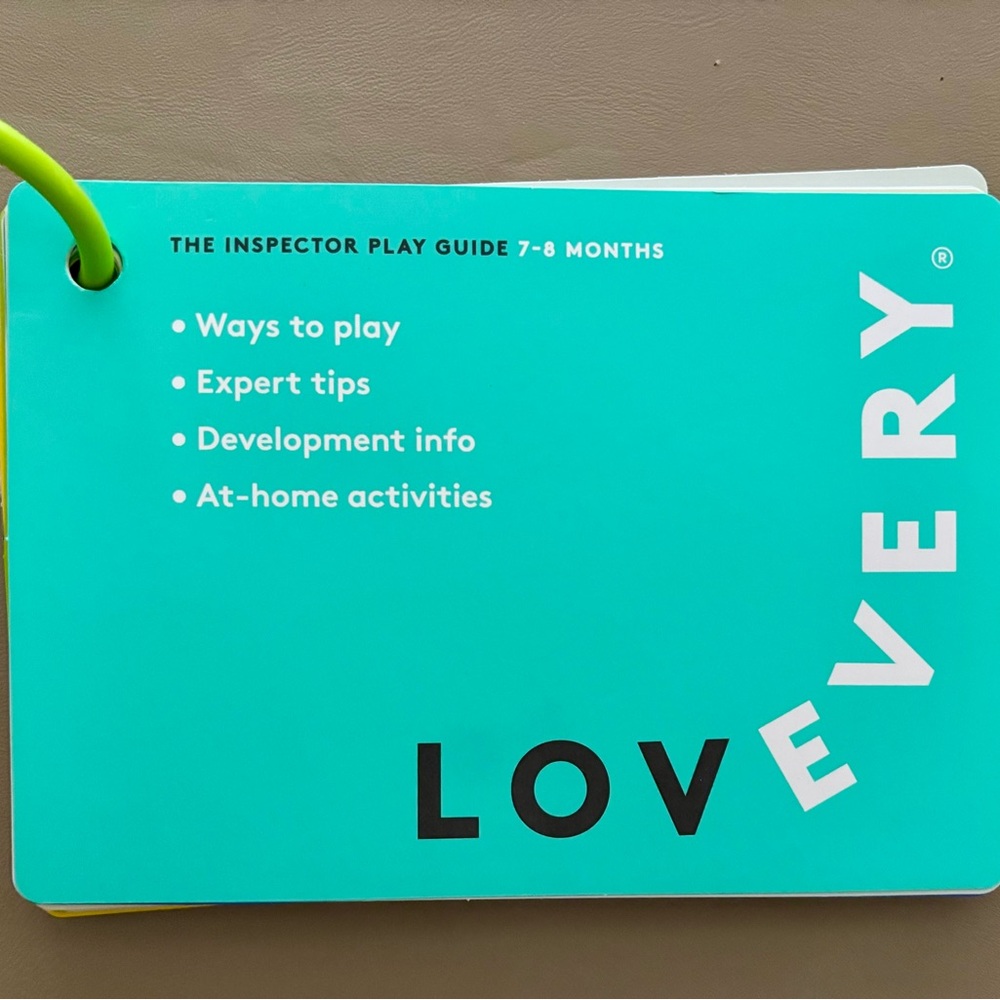 Lovevery The Inspector Play Guide for 7-8 Months